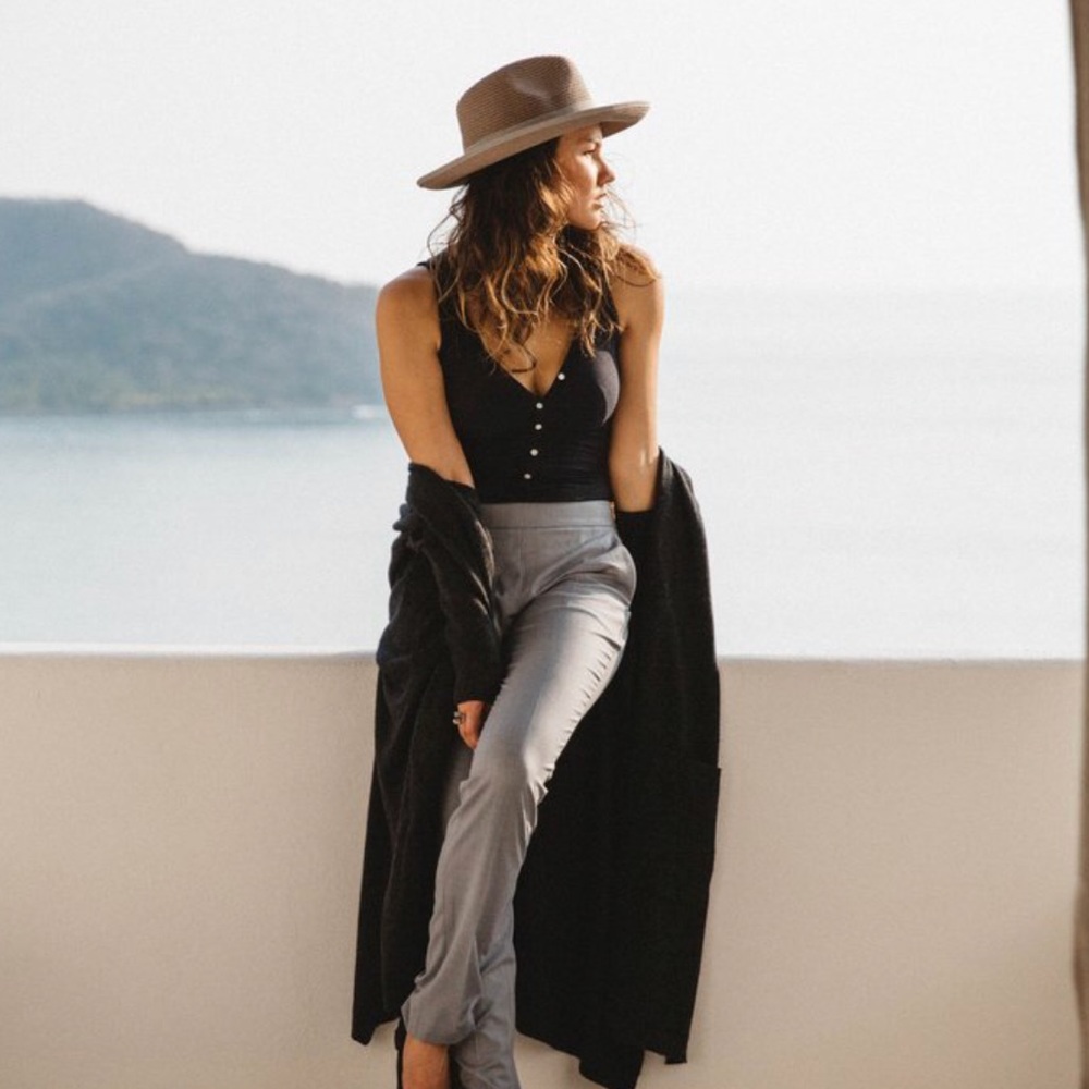 Yellow 108 Horizon Straw Fedora Small